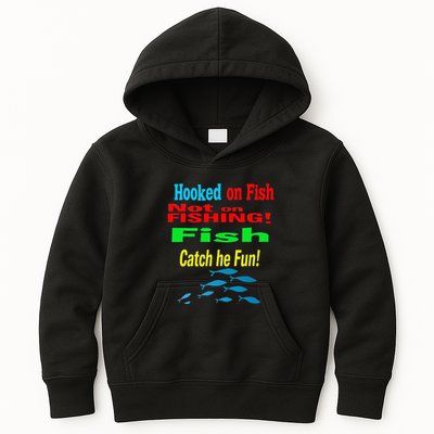 Fish And Fishing Boats Clipart Kids Hoodie