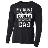 Funny Aun For Boy Girl Auntie Niece Nephew Cooling Performance Long Sleeve Crew