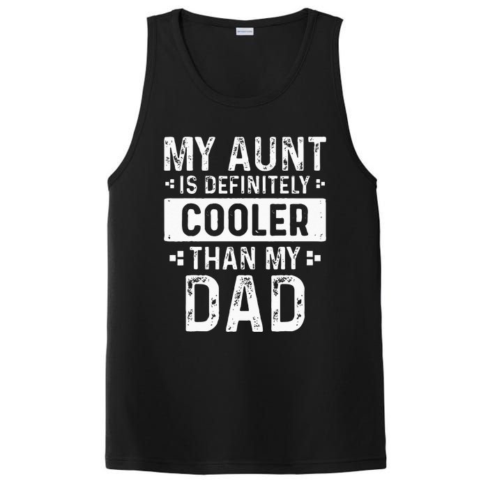 Funny Aun For Boy Girl Auntie Niece Nephew PosiCharge Competitor Tank