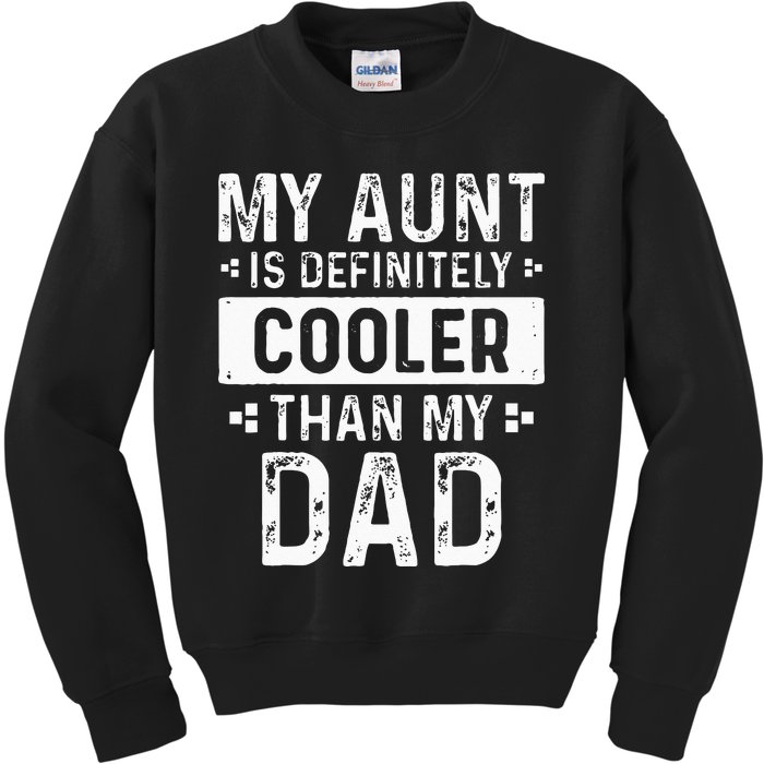 Funny Aun For Boy Girl Auntie Niece Nephew Kids Sweatshirt