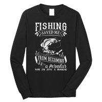 Fisherman American Flag Fishing Rod Fishing Lover Long Sleeve Shirt