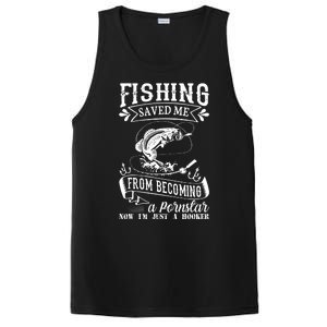 Fisherman American Flag Fishing Rod Fishing Lover PosiCharge Competitor Tank