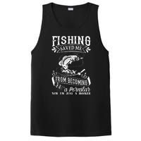 Fisherman American Flag Fishing Rod Fishing Lover PosiCharge Competitor Tank