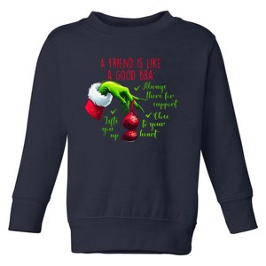 Funny A Friend Is Like A Good Bra Friend Xmas For Adults Toddler Sweatshirt