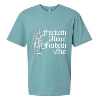 Fucketh About Findeth Out Sueded Cloud Jersey T-Shirt