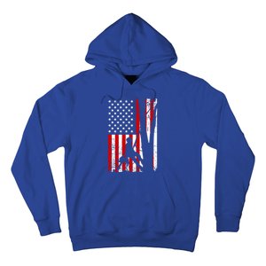 Funny American Flag Arborist Gift Cool Tree Lover Gift Hoodie