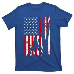 Funny American Flag Arborist Gift Cool Tree Lover Gift T-Shirt