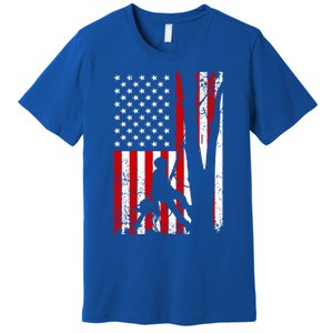 Funny American Flag Arborist Gift Cool Tree Lover Gift Premium T-Shirt