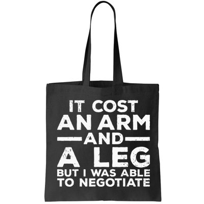 Funny Amputee For Men Women Prosthetic Leg Amputation Joke Bag
