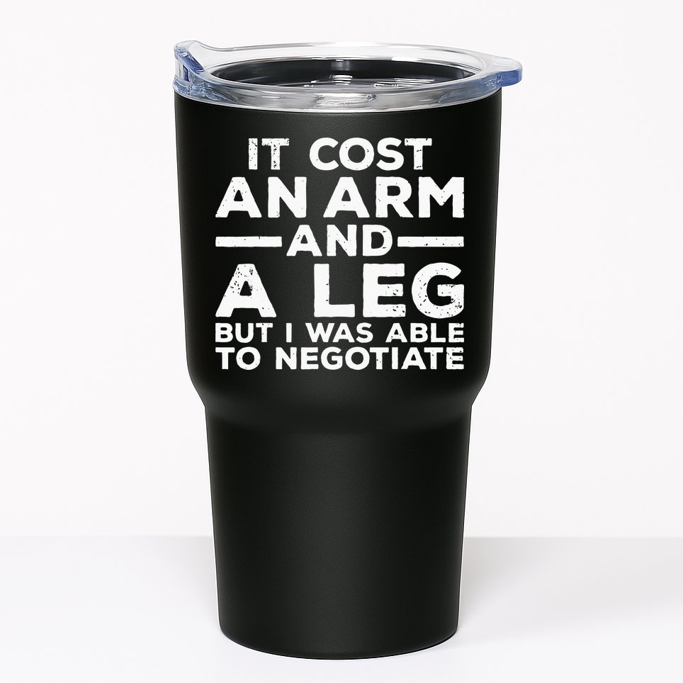 Funny Amputee For Men Women Prosthetic Leg Amputation Joke Tumbler