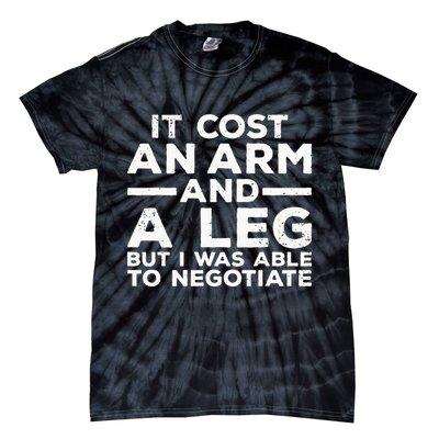 Funny Amputee For Men Women Prosthetic Leg Amputation Joke Tie-Dye T-Shirt
