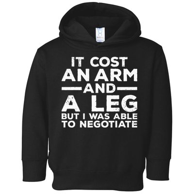 Funny Amputee For Men Women Prosthetic Leg Amputation Joke Toddler Hoodie