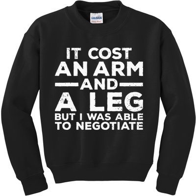 Funny Amputee For Men Women Prosthetic Leg Amputation Joke Kids Sweatshirt