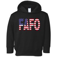 FAFO American Flag Toddler Hoodie