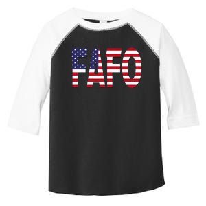 FAFO American Flag Toddler Fine Jersey T-Shirt