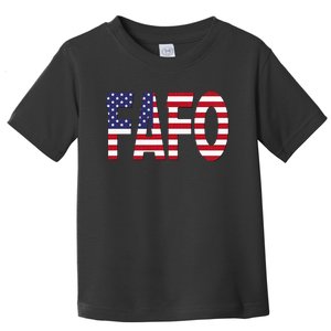 FAFO American Flag Toddler T-Shirt