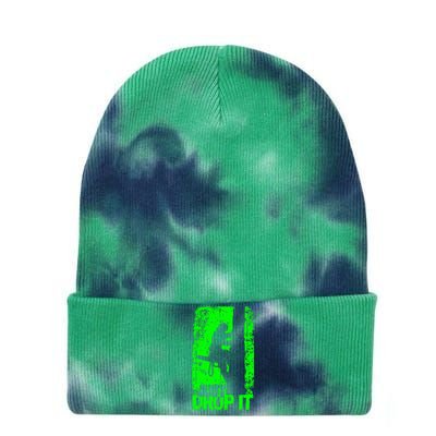 Funny Arborist For Men Women Lumberjack Gift Idea Tie Dye 12in Knit Beanie