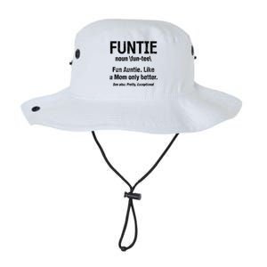 Fun Auntie Funtie Definition Like Mom Only Better Distressed Gift Legacy Cool Fit Booney Bucket Hat