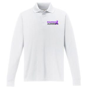 Fighting Alzheimer's Performance Long Sleeve Polo