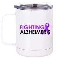 Fighting Alzheimer's 12 oz Stainless Steel Tumbler Cup