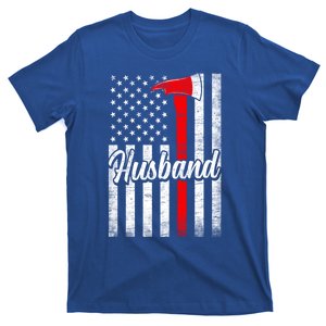 Funny American Flag Firefighter Husband Fire Couple Gift T-Shirt