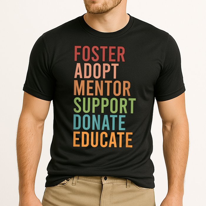 Foster Adopt Foster Mom Foster Parent Foster Mother Cooling Performance Crew T-Shirt