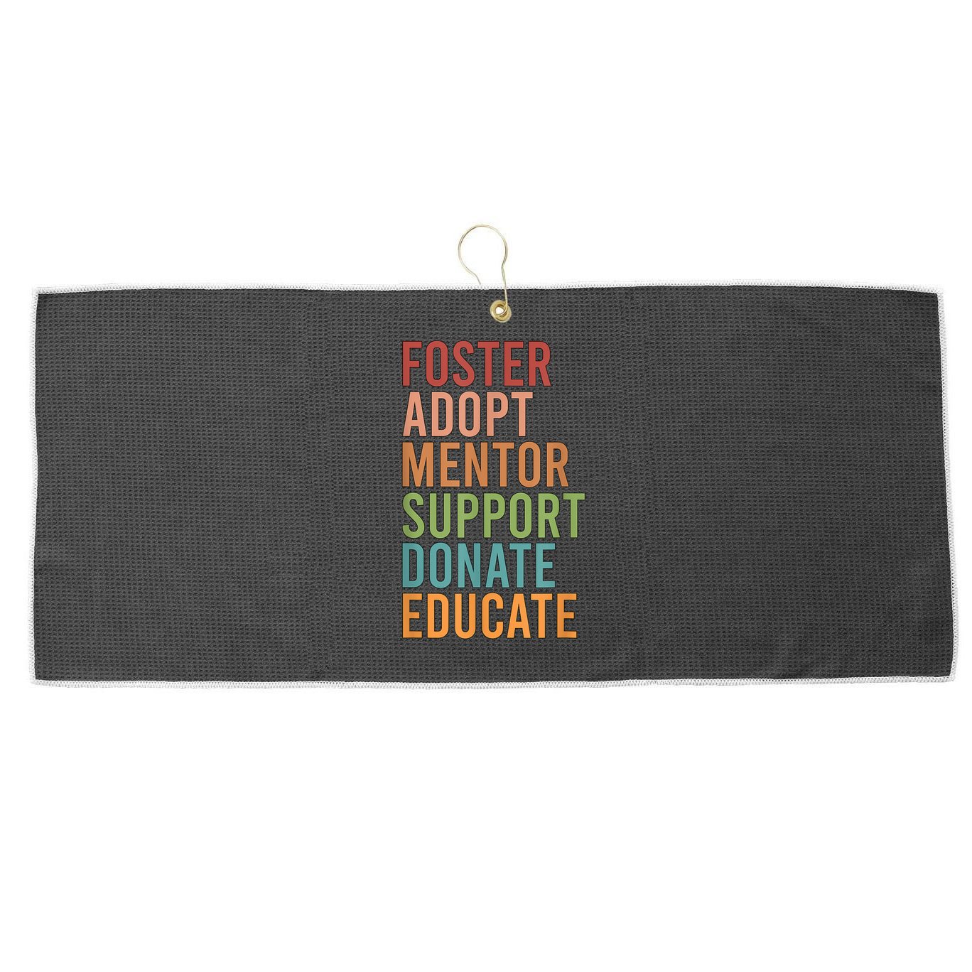 Foster Adopt Foster Mom Foster Parent Foster Mother Large Microfiber Waffle Golf Towel