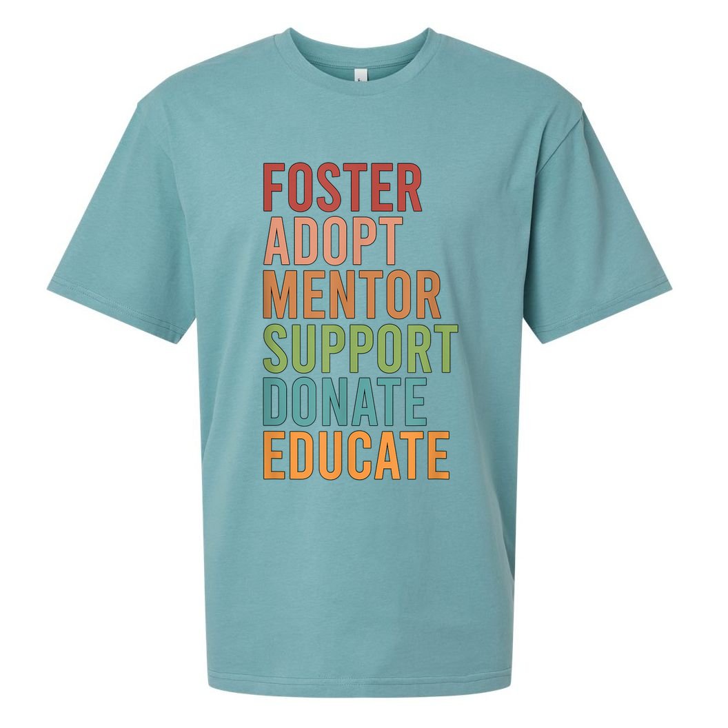 Foster Adopt Foster Mom Foster Parent Foster Mother Sueded Cloud Jersey T-Shirt
