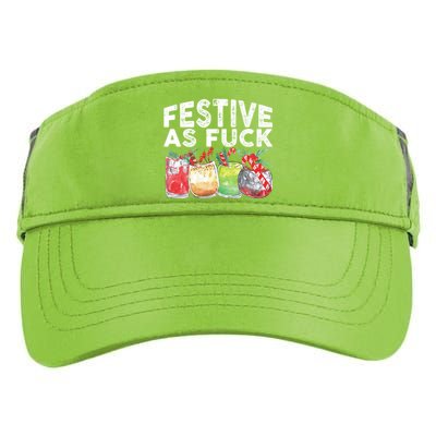 Festive As Fuck Funny Ugly Christmas Holiday Essential Adult Drive Performance Visor