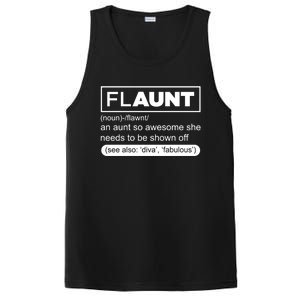 Funny Aunt Funny Gift Flaunt Definition Auntie Gift PosiCharge Competitor Tank