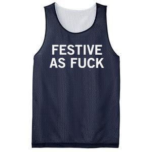 Festive As Fuck Mesh Reversible Basketball Jersey Tank