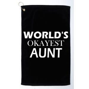 Funny Aunt Funny Gift From Niece Aunt Appreciation Gift Platinum Collection Golf Towel