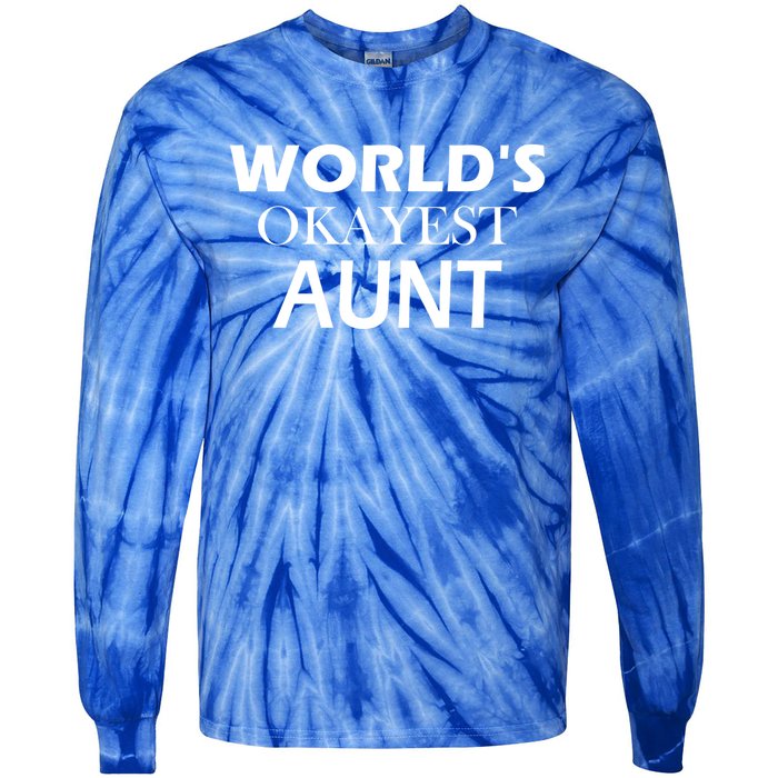 Funny Aunt Funny Gift From Niece Aunt Appreciation Gift Tie-Dye Long Sleeve Shirt