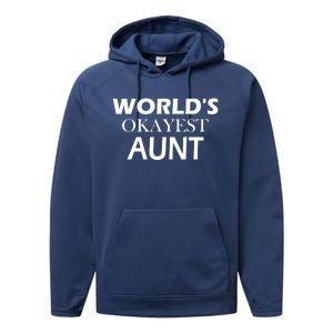 Funny Aunt Funny Gift From Niece Aunt Appreciation Gift Performance Fleece Hoodie