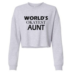 Funny Aunt Funny Gift From Niece Aunt Appreciation Gift Cropped Pullover Crew