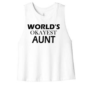 Funny Aunt Funny Gift From Niece Aunt Appreciation Gift Women's Racerback Cropped Tank