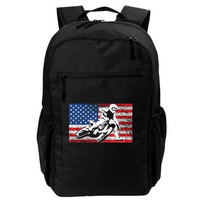 Funny American Flat Track Motorcycle Gift Cool Bike Rider Gift Backpack