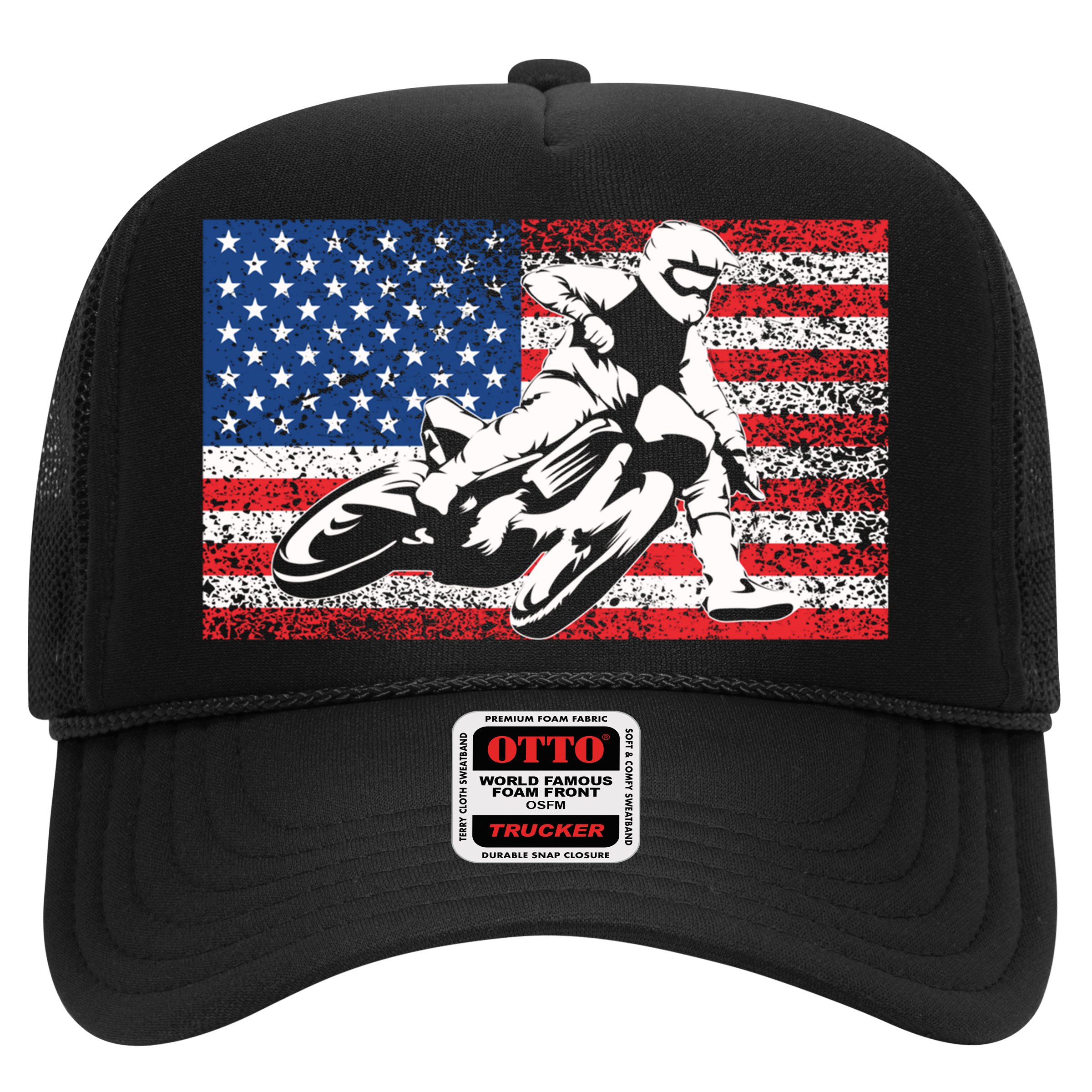 Funny American Flat Track Motorcycle Gift Cool Bike Rider Gift Hat