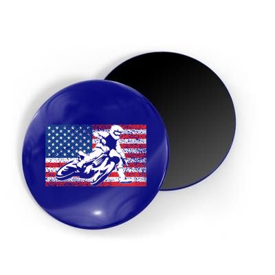 Funny American Flat Track Motorcycle Gift Cool Bike Rider Gift Magnet