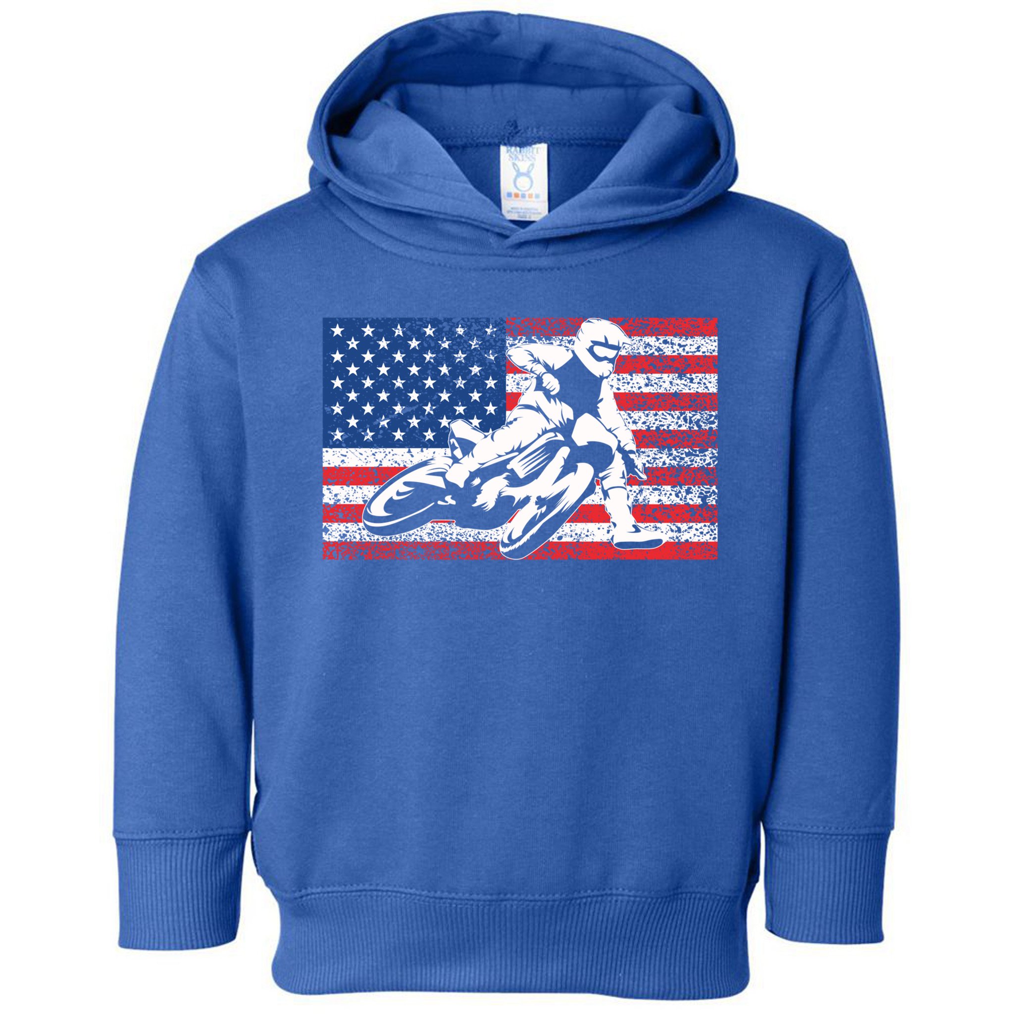 Funny American Flat Track Motorcycle Gift Cool Bike Rider Gift Toddler Hoodie