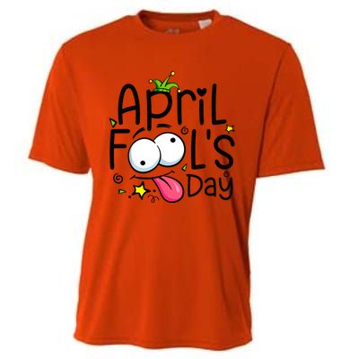 Funny April Fools Day 1st April Jokes Happy April Fools Day Cooling Performance Crew T-Shirt