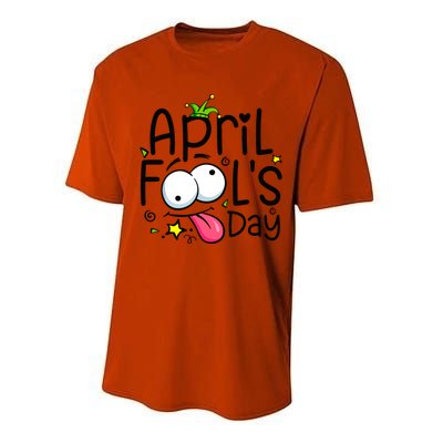 Funny April Fools Day 1st April Jokes Happy April Fools Day Performance Sprint T-Shirt