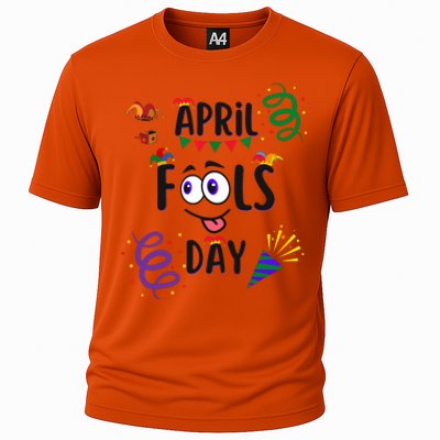 Funny April Fools Day April 1st Prank And Funny Cooling Performance Crew T-Shirt