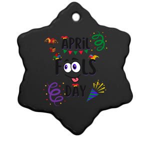 Funny April Fools Day April 1st Prank And Funny Ceramic Star Ornament