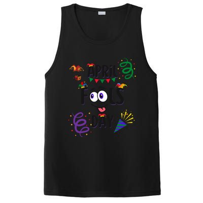 Funny April Fools Day April 1st Prank And Funny PosiCharge Competitor Tank