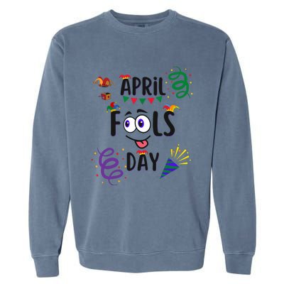 Funny April Fools Day April 1st Prank And Funny Garment-Dyed Sweatshirt