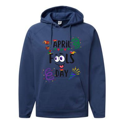 Funny April Fools Day April 1st Prank And Funny Performance Fleece Hoodie