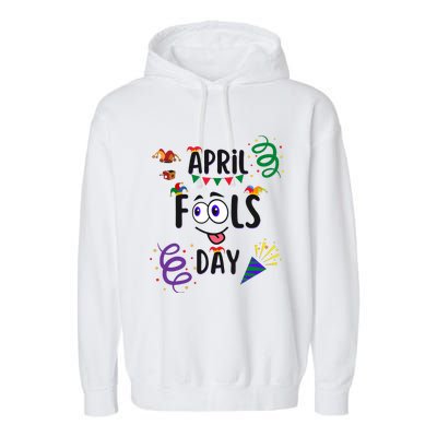 Funny April Fools Day April 1st Prank And Funny Garment-Dyed Fleece Hoodie