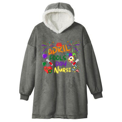 Funny April Fools Day For Nurse Hooded Wearable Blanket