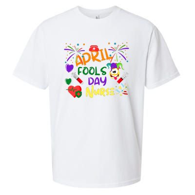 Funny April Fools Day For Nurse Sueded Cloud Jersey T-Shirt